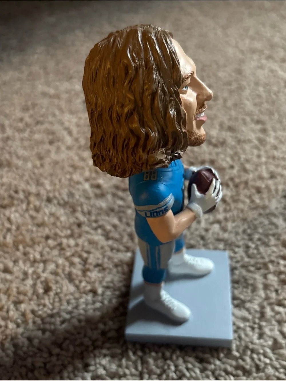 Detroit Lions Blue Football Player Bobblehead - T.J. Hockenson